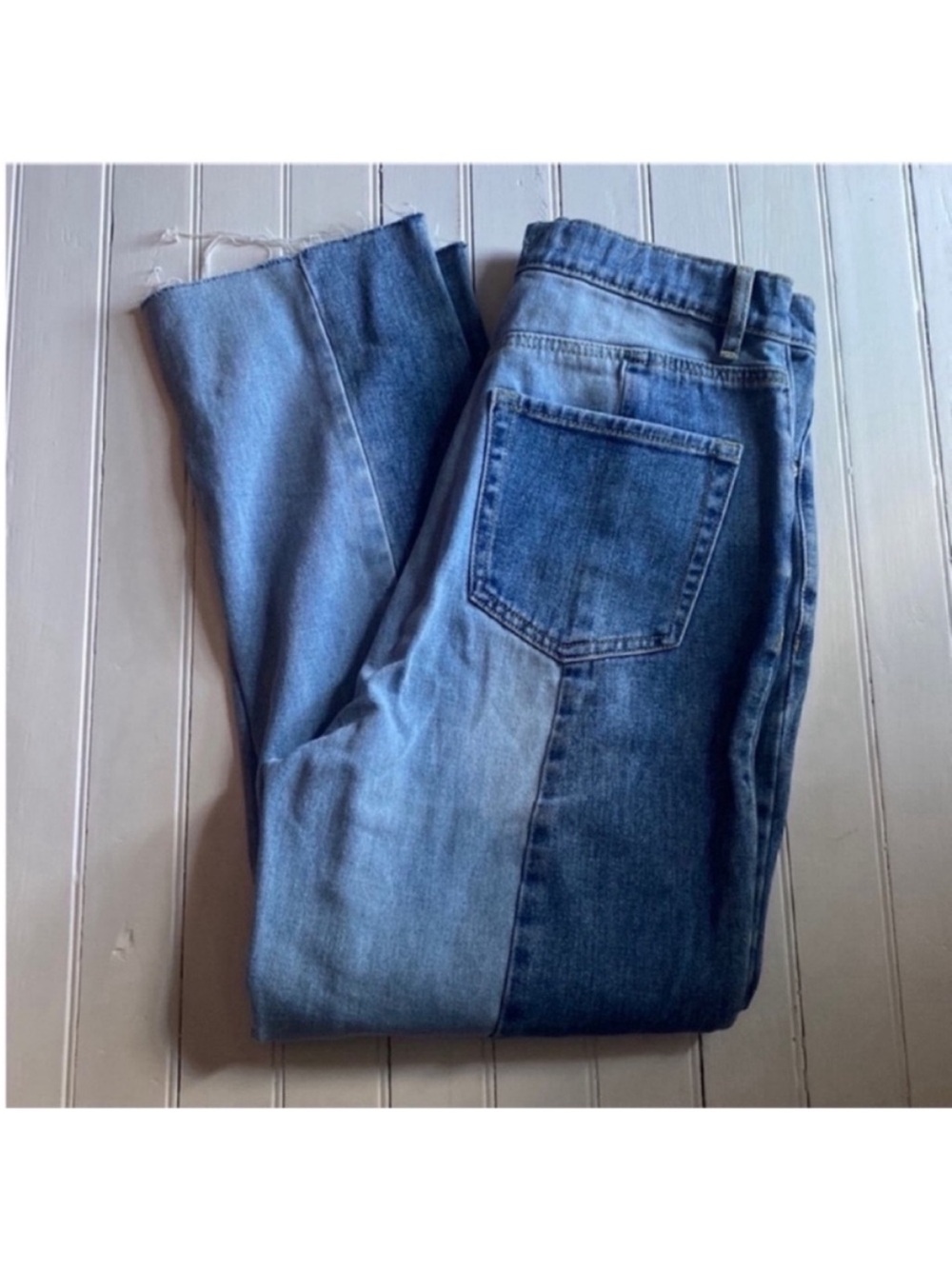PacSun High Rise Straight Leg Jeans Two-Tone Denim Size 29
